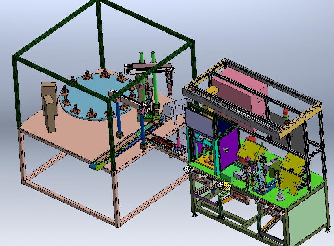 3D design of the coupling assembly and test workstation