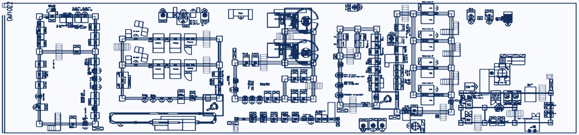 Line layout — conventional compressor production line